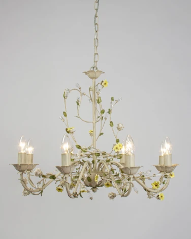 Подвесная люстра Abrasax SD0991/8 (220V, на цепи, свеча, цветы)