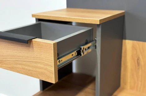 Прихожая Баско Mebelson (ЛДСП/Графит,Дуб крафт золотой) арт.173779,3319