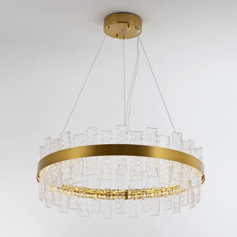 Подвесная люстра светодиодная хрустальная с регулировкой цветовой температуры Modelux MODELUX ML.99993.600 AB