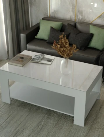 Стол журнальный BeautyStyle 26 графит светлый U708/стекло белое от фабрики Mebelik