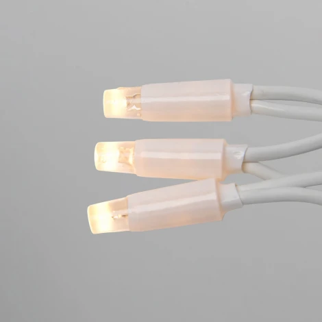 Гирлянда светодиодная 10м без вилки статическое свечение, соединяемая, 100 светодиодов 2700K IP67 провод белый Uniel ULD-F90PRO S10M-100/SWK WW