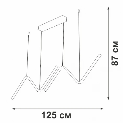 Подвесной светильник светодиодный Vitaluce V4691DT-1/2S