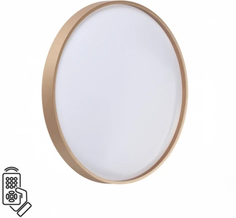 Настенно-потолочный светильник Sonex Gaby 7783/DL пластик/белый/золото LED 48Вт пульт ДУ