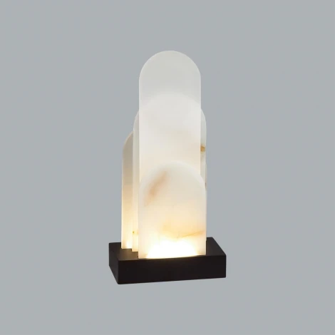 Настольная лампа Odeon Light Foros 5438/12TL черный/металл/смола под алебастр /акрил LED 12W 3000K (220V, выключатель)