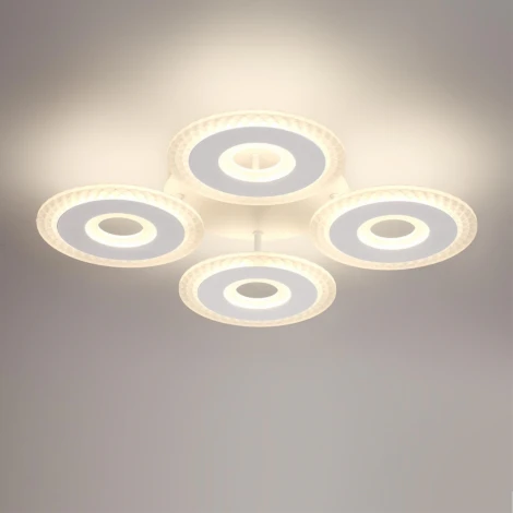 Потолочная люстра светодиодная Lumion Vandy 8016/70CL белый/прозрачный металл/акрилл LED 70W 220V 3000-6000K