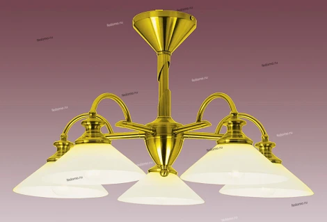 Потолочная люстра N-Light P-809 P-809/5B satin gold