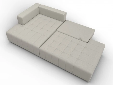 Диван угловой Лига-103 НПБ угол левый (ДСП,Брус,Фанера,Рогожка/Бежевый) Лига Диванов 134809L