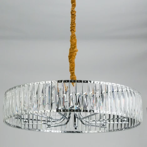 Подвесная люстра Eletto EL321P10 (220V, хрусталь, подвески, на цепи, круглые)