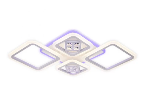 Потолочная люстра Ambrella Acrylica Ice FA286 (регулировка яркости, LED, 220V, пульт управления, управление смартфоном, умный дом - PC.Lamper)