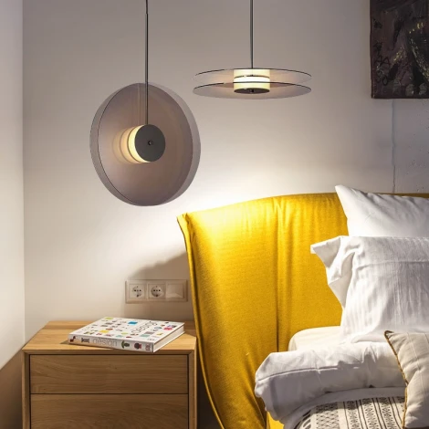 Подвесной светильник светодиодный ImperiumLoft Cine01 (191959-23) (220V, пульт управления, на проводе, круглые)