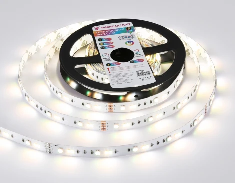 Светодиодная лента RGB с регулировкой температуры света Ambrella Illumination GS4501 5050+2835 90Led 13W/m 24V IP20