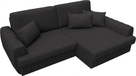 Диван угловой Лига-057 НПБ угол правый Лига Диванов (Замша) арт.129284