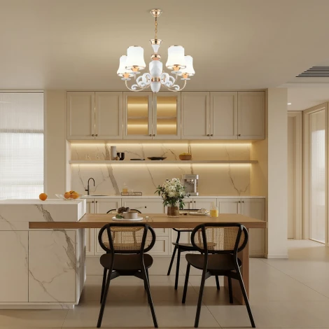 Подвесная люстра Arte Milano Florentia-1097 301097/5 Wh/Gd (220V, на цепи)