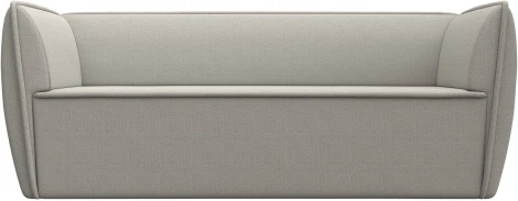 Диван кухонный прямой Бергамо 3-х местный (Бежевый/Рогожка) Лига Диванов арт.122443