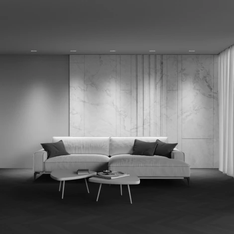 Встраиваемый линейный светильник под гипсокартон светодиодный Maytoni Points DL065-12W3-6K-TRS-W (220V)