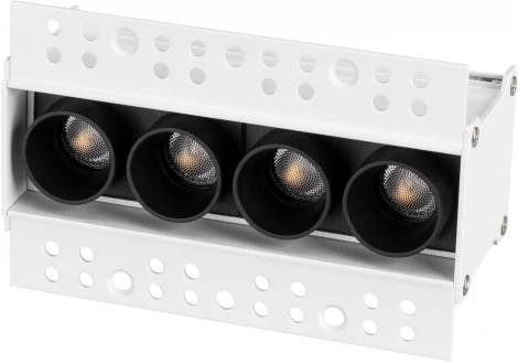 Светильник линейный встраиваемый LED MS-ORIENT-BUILT-TRIMLESS-TC-S38x127-10W Warm3000 (WH-BK, 30 deg, 230V) (Arlight, IP20 Металл) 031924