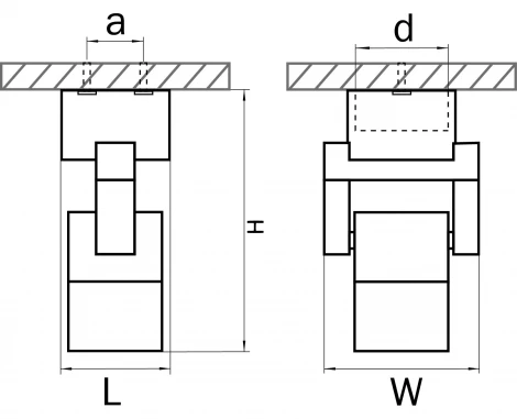 Спот карданный Lightstar Illumo L1 051047 (220V, круглые, IP65)