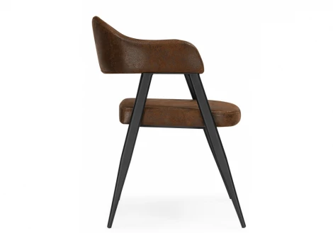 Обеденный стул Woodville Twin brown / black