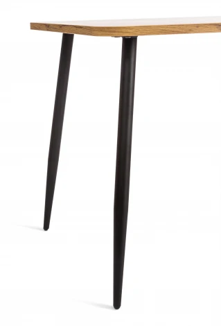Стол PLUTO ЛДСП/металл, 120x80x77 см, Дуб вотан/Черный Tetchair 19317