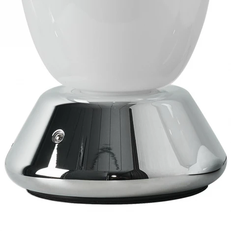 Настольная лампа диммируемая 10W 3000K матовый/хром Lightstar Uovo III 807914