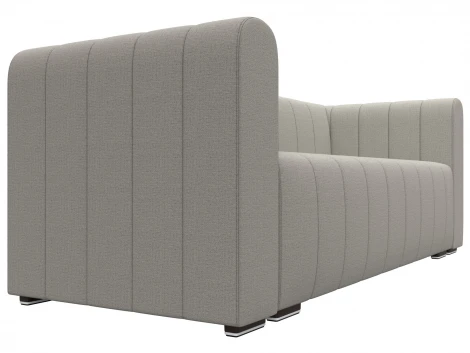 Диван прямой Лига-073 (ДСП,Фанера/Пластик/Рогожка/Бежевый) Лига Диванов 129980