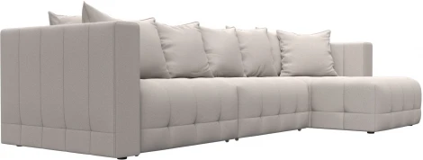 Диван угловой Лига-052 НПБ Лонг угол универсальный Лига Диванов (Замша) арт.128839