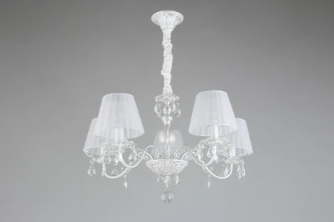 Подвесная люстра Bantine OML-53213-05 (220V, хрусталь, подвески, на цепи)