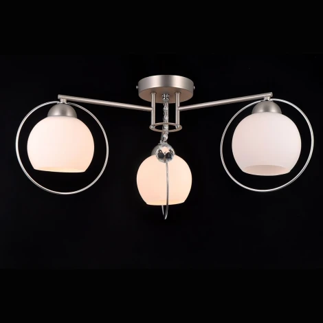 Потолочная люстра Natali Kovaltseva Sphere Ii 81051-3C SATIN NICKEL