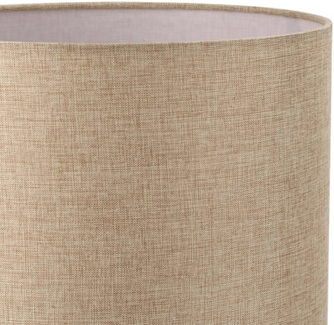 Настольная лампа Lumion Nikki 8250/1T никель/бежевый, металл/текстиль Е27 60W 220V (выключатель, круглые)