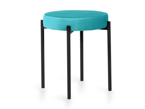 Комплект табуретов Simply 4 шт. ОГОГО Обстановочка! 966293 (Металл,Велюр/Бирюзовый)