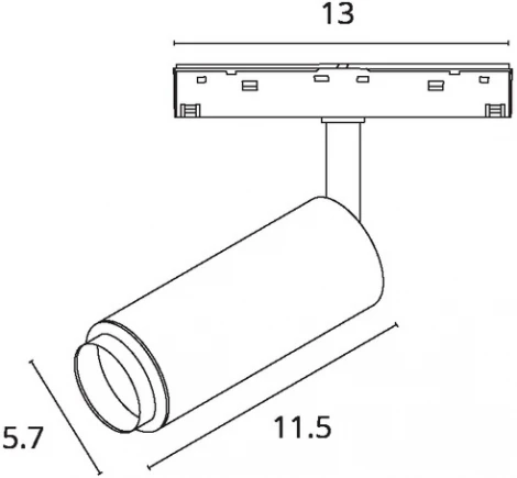 Магнитный трековый светильник LED 48V Arte Lamp Optima A7276PL-1WH