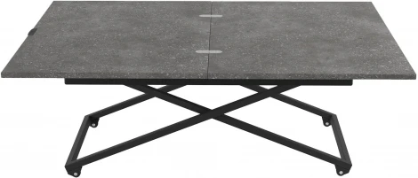 Стол универсальный трансформируемый АНДРЭ Loft ЛДСП терраццо/чёрный от фабрики Mebelik