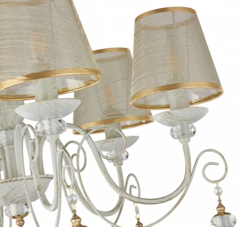 Подвесная люстра Arte Milano AM347620 347620/6 WT+G (220V, подвески, на цепи)