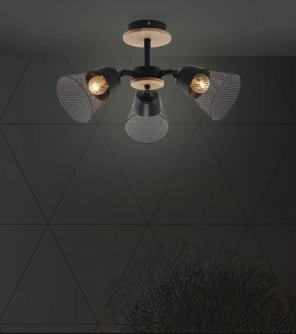 Потолочная люстра на штанге Wedo Light Mert WD3525/3C-BK-CR-BK