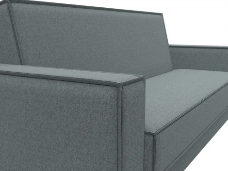 Диван-книжка Куба (Серый/Рогожка) Лига Диванов арт.122059