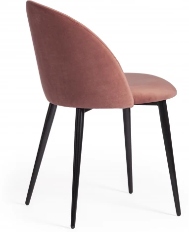 Стул MONRO (mod. 710) / 1 шт. в упаковке (Ткань,Металл /Коралловый,Черный)