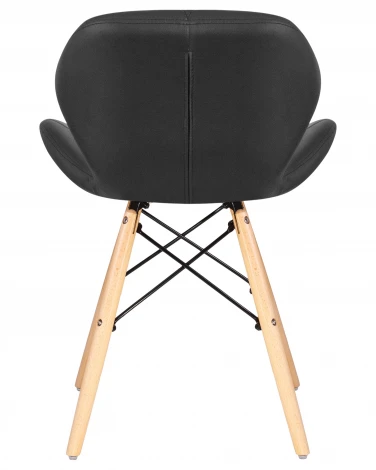 Стул обеденный BUTTERFLY (ножки светлый бук, цвет сиденья чёрный)