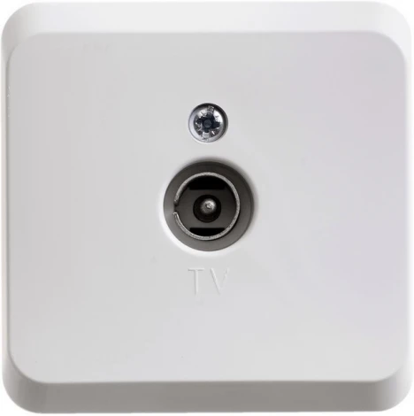 ТВ-розетка накладная оконечная (белый) Systeme Electric Etude TVA-002b
