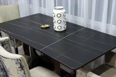 Стол обеденный IST-CASA Астория NH2114L,180х90х76 см, черный мрамор