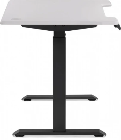 Компьютерный стол Маркос с механизмом подъема 120 (Маркос с механизмом подъема 120х75х75 белая шагрень / черный) Notta арт.578402
