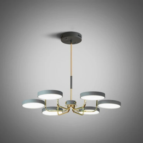 Потолочная люстра на штанге Tavis D78 Gray Imperiumloft Tavis01 (229001-26) (LED, 220V)