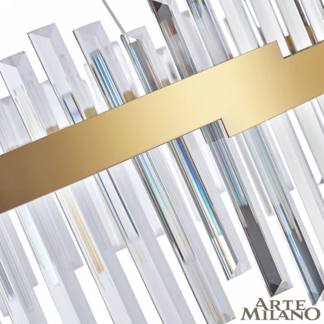 Подвесная люстра Arte Milano Venezia 312011/D500 BS (регулировка яркости, LED, 220V, хрусталь, пульт управления, на тросе, круглые)