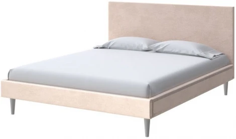 PROxSON Кровать Claro (Ткань: Велюр Teddy Тауп) 160x200