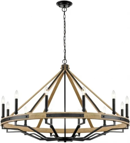 Подвесная большая люстра Wertmark Brenda WE586.12.023 (220V, на цепи, свеча)
