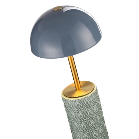 Настольная лампа беспроводная Odeon Light Lulu 5452/5TLA светлая бронза/синий/зеленый/металл/керамика LED*5W 3000K