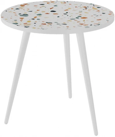 Стол журнальный Калифорния Палладио терраццо белый от фабрики Калифорния