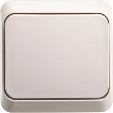 Выключатель накладной одноклавишный (кремовый) Systeme Electric BA10-001K