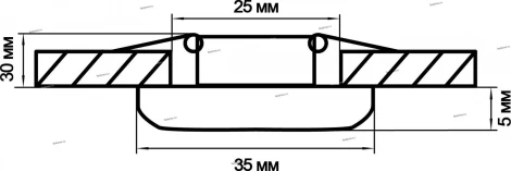 Встраиваемый точечный светильник Lightstar Monde 071036 (LED, 220V, IP44)