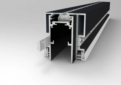 Профиль для SKYLINE 48 с демпф. системой в натяжной потолок (ПВХ+ТКАНЬ) ST Luce Skyline 48 ST003.429.02 черный