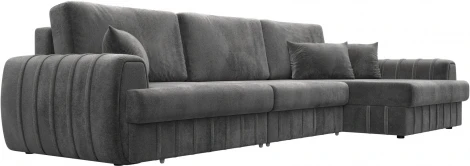 Диван угловой Лига-057 НПБ Лонг угол правый Лига Диванов (Велюр) арт.129306